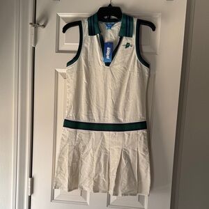 Prince White and Green Tennis Dress